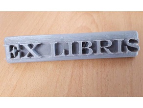 ex libris signs logos library nameplate 3d print model - Mito3D