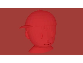 ness busto earthbound video giochi 3d print model - Mito3D