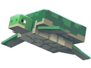 minecraft turtle toy game accessories 3d print model - Mito3D