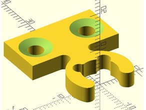 paramétrique push-fit du porte-outil outils 3d print model - Mito3D