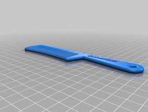 my customized baby hair comb personalized text household 3d print model - Mito3D