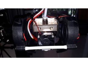 barre anti-vibraciones fans e3dv6 de la impresora extrusoras clon ventilador 3d print model - Mito3D