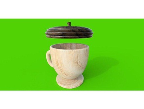 acorn une tasse de thé cuisine manger 3d print model - Mito3D