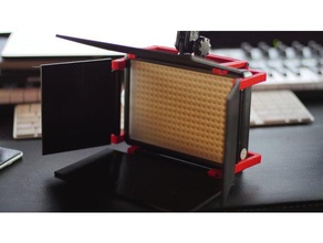 barndoor coupé de fluxo diy barndoors led painel led308 diodo emissor luz neewer 308 vídeo 3d print model - Mito3D