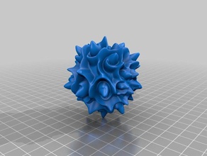relax spiral rose ball household 3d print model - Mito3D