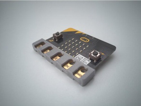 bbc microbit pinza cocodrilo titular electrónica 3d print model - Mito3D