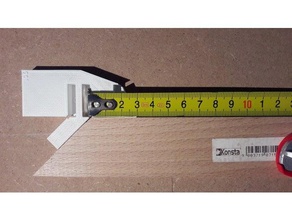 simple medición de gancho mano herramientas cinta mesaure 3d print model - Mito3D
