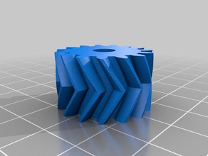 meu personalizados parametrisches pfeilrad paramétrico de espinha peixe engrenagens partes 3d print model - Mito3D