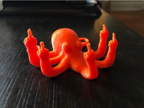 rude fucktopus animali 3d print model - Mito3D