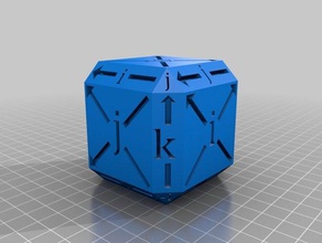 komplexe cube-Quaternionen Mathematik 3d print model - Mito3D