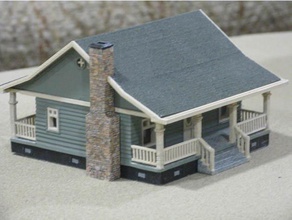 ho scale cottage buildings structures 3d print model - Mito3D
