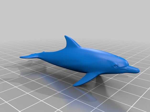 dolphin 3d l'impression 3D print model - Mito3D