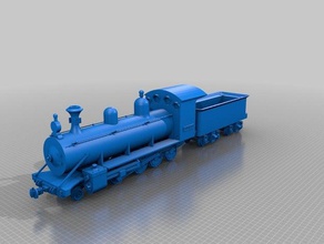 locomotora baldwin robla de la ingeniería vapor 3d print model - Mito3D