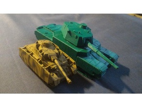 tipo 5 pesados procesados vehículos 1100 tanque el pesado 4 wargame mundo de los tanques wot 3d print model - Mito3D