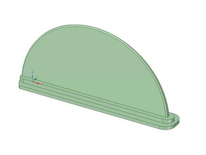 simple paddleboard fin bote 3d printing river sup 3d print model - Mito3D