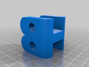 concentrador monograma cubo signos logotipos personalizado 3d print model - Mito3D