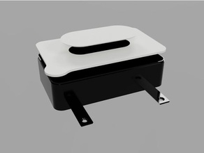 wetwipe dispenser wallmounted bathroom 3d print model - Mito3D