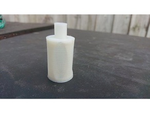 400 micron filterstrainer household fitting mesh pipe water 3d print model - Mito3D