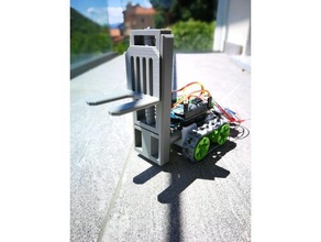 forklift module smars robotics arduino bluetooth controller modular motor muletto n20 rc car servo sg90 smart robot 3d print model - Mito3D