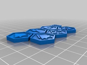 tuer des jetons d'équipe les jouets jeux killteam warhammer 40k 3d print model - Mito3D