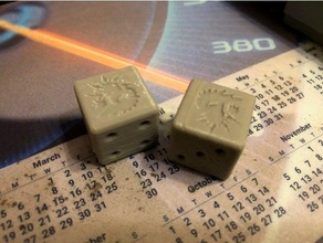 12 mm sop chapter dice wh40k toy game accessories 12mm 3d print model - Mito3D