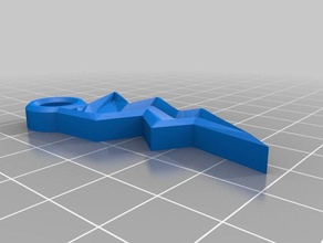 rayo keychainpendant llaveros 3d print model - Mito3D