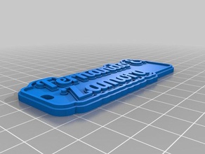 fernando zamora tag llavero llaveros personalizado 3d print model - Mito3D
