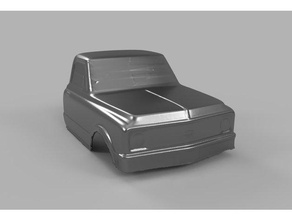 3d scan pro-line 72 chevy pickup cab rc vehicles body high poly radio control truck 3d print model - Mito3D