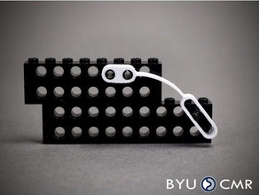 flexlinks fijo de ranurado viga recta lego compatible la construcción los juguetes bend byu cmr con el mecanismo flexible 3d print model - Mito3D