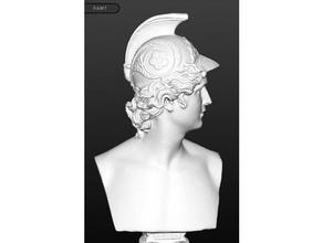 do busto abdiel scans replicas 3dscan 3dscanning angel artinstituteofchicago busts character characters helmet man photogrammetry 3d print model - Mito3D