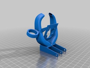 doble ventilador radial fang ljc18a3 monte 3d de la impresora accesorios colmillo tarántula tevo 3d print model - Mito3D