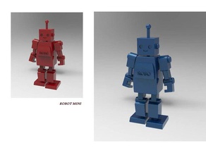 mini robot en miniatura de juguete 3d la impresora accesorios lindo first robotics las miniaturas robo3d los robots 3d print model - Mito3D