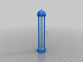 tall calibration temple 3d printing tests 3d print model - Mito3D