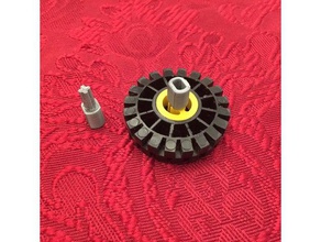 dc motor lego axle adapter robotics compatible technic 3d print model - Mito3D
