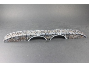 openlock stone bridge set 8 sloping ramps toy game accessories dnd tiles dungeon miniatures openforge pathfinder rpg tabletop terrain 3d print model - Mito3D