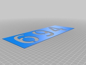 694 house stencils signs logos customized 3d print model - Mito3D