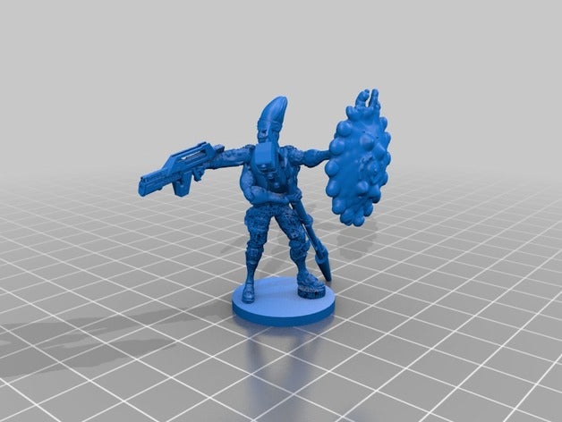 kasatha giochi in miniatura soldato starfinder 3D print model - Mito3D