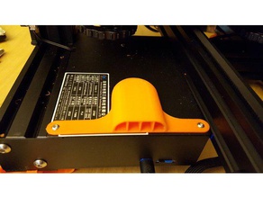 creality ender 3 board fan guard slimmed 3d printer parts cooling duct 3d print model - Mito3D