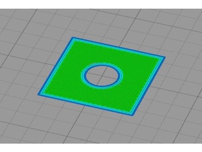 primera capa de la prueba compensación teste altura primeira camada 3d impresión pruebas 3d print model - Mito3D