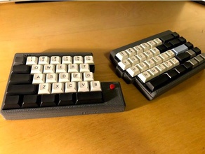 ts65 de divisão do teclado mecânico caso padrão flexível trackpoint eletrônica gabinete ts65avr 3d print model - Mito3D