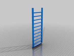 bird cage ladder screw holes pets birdhouse birdladder 3d print model - Mito3D