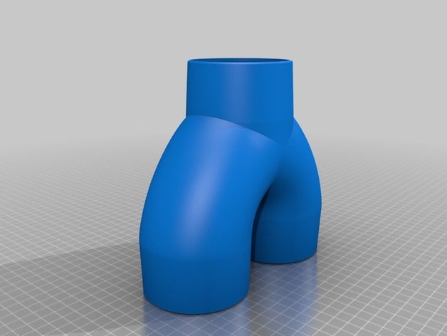 zwei in einem Kanal 3 flex Haushalt fan duct 3D print model - Mito3D