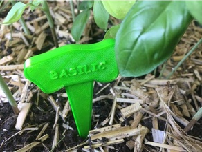label vegetable garden outdoor etiquette 3d print model - Mito3D