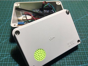 holes box electronics air cassette enclosure 3d print model - Mito3D