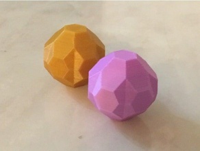 fidget Edelstein andere low-poly polygon 3d print model - Mito3D