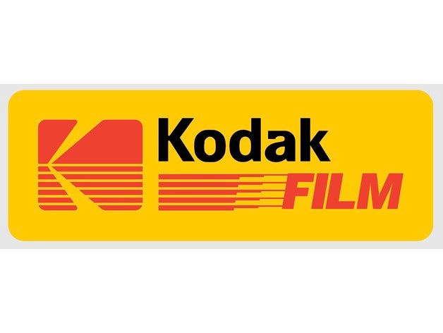 la vendimia de las películas kodak logotipo signos logotipos 3D print model - Mito3D