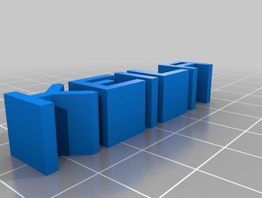 kei corazon Anahtarlık özelleştirilmiş 3d print model - Mito3D
