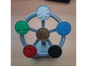 5 terras copa brinquedos jogos 5landscup magic gathering mtg troféu 3d print model - Mito3D