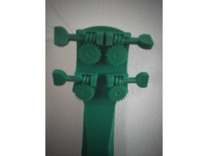 ukulele cabeças de máquina música 3d print model - Mito3D
