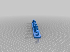 my customized 3d ambigram interactive art 3d print model - Mito3D